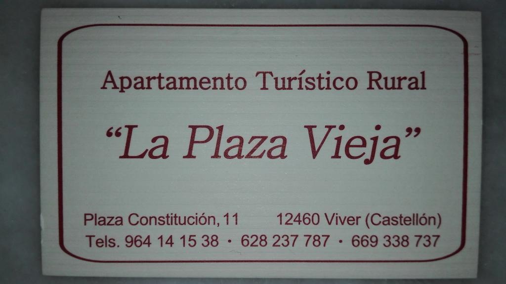 Apartamento Rural La Plaza Vieja Viver  Luaran gambar